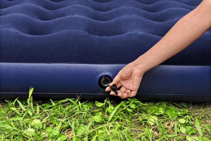 MATERAC DMUCHANY DWUOSOBOWY WELUROWY ŁÓŻKO203x183 BESTWAY 67004