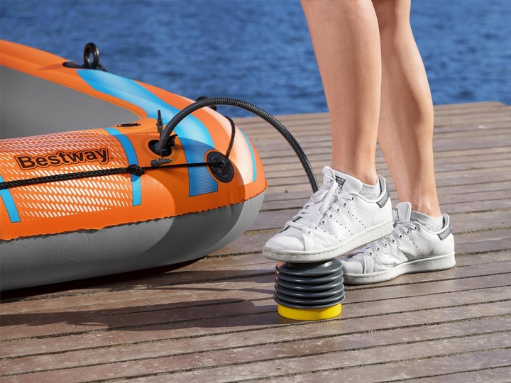 Ponton Dmuchany 2 Osobowy Kondor Elite 2000 + Pompka Wiosła Bestawy 61141
