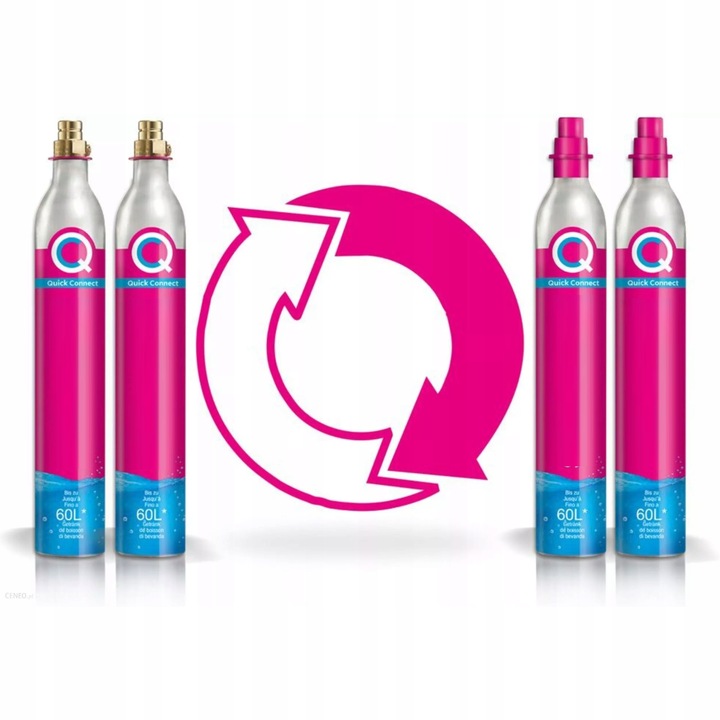 2X Wymiana Napełniane butli cylindra SodaStream QuickConnect + Wysyłka