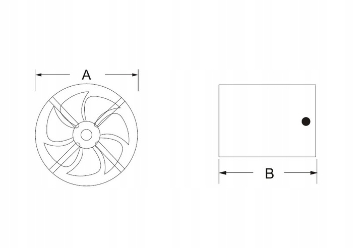 Wentylator kanałowy fi 100 mm 230v BFD-H100