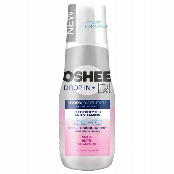 3x SYROP OSHEE DROP IN 500ML ELEKTROLITY WITAMINY MINERAŁY DO SATURATORA