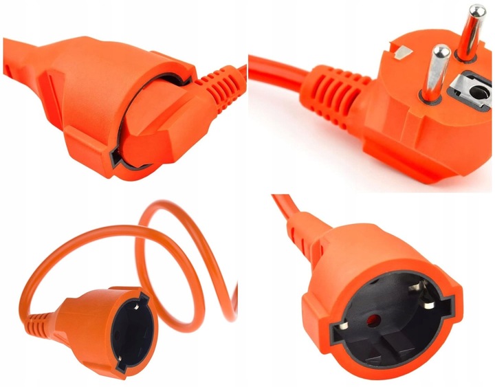 PRZEDŁUŻACZ OGRODOWY 3X1,5 15M budowlany do kosiarki z uziemieniem SPECDOM