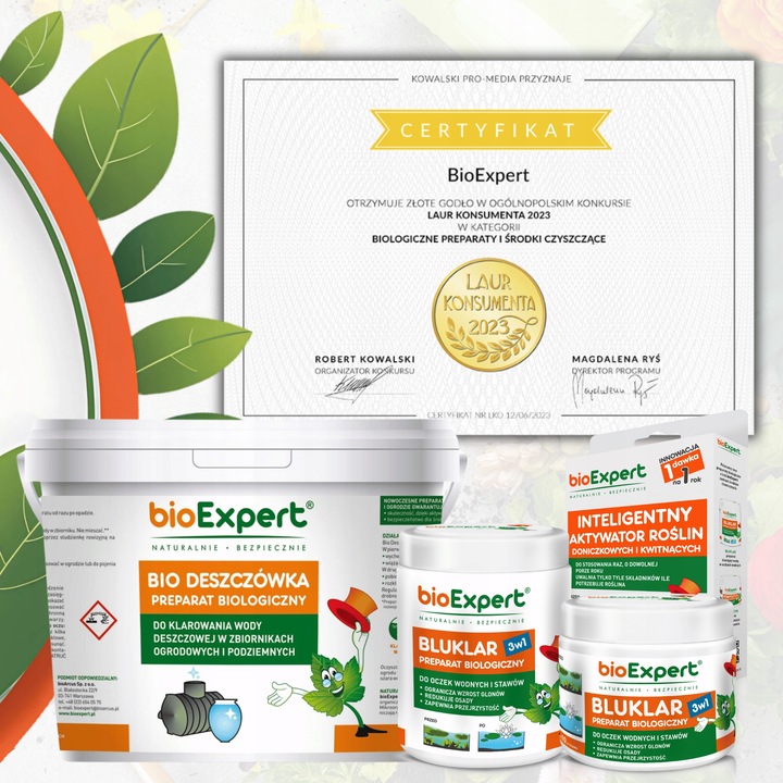 Środek do deszczówki Oczyszczanie wody Bio deszczówka 3x450g BIOEXPERT