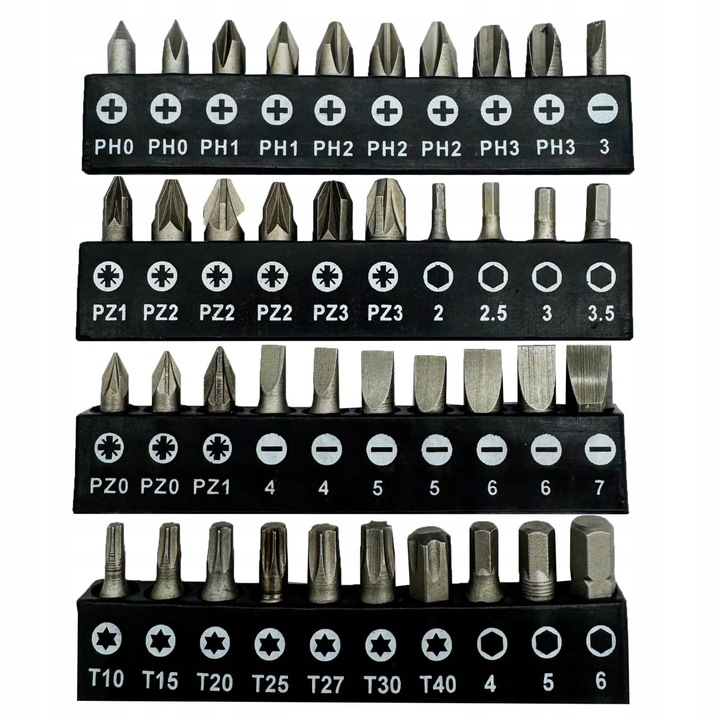 DUŻY ZESTAW WIERTEŁ I BITÓW 101 ELEMENTÓW HOLDX DLA MAJSTERKOWICZA