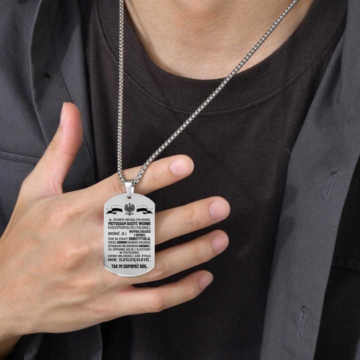 NIEŚMIERTELNIK PREZENT dla ŻOŁNIERZA grawer PAMIĄTKA PRZYSIĘGI WOJSKOWEJ