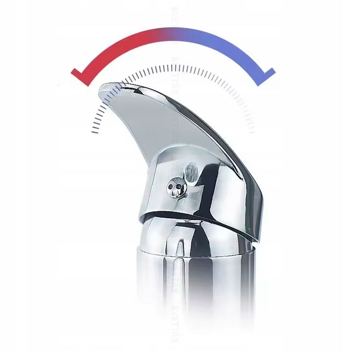 Bateria umywalkowa stojąca kran do umywalki zlewu chromowa niska VETTÄ