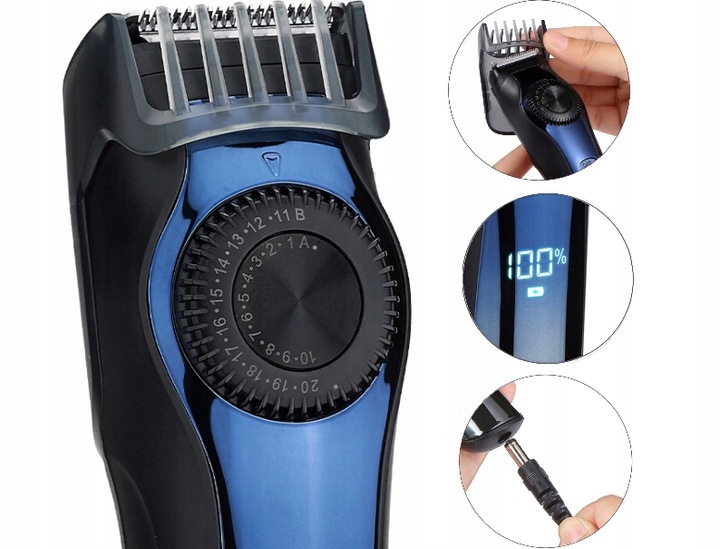 Trymer Maszynka Strzyżenie Brody Golarka + GRATIS