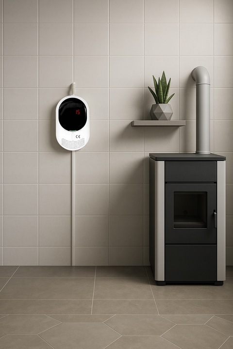 Czujnik Czadu Gazu Ziemnego Detektor Tlenku Węgla CERTYFIKOWANY 85dB LCD