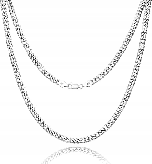 Męski srebrny łańcuszek pancerka 50cm łańcuszek srebro próba 925 oryginalny