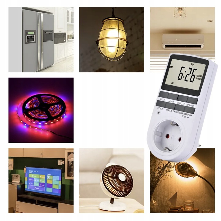 PROGRAMATOR CZASOWY WŁĄCZNIK WYŁĄCZNIK LCD