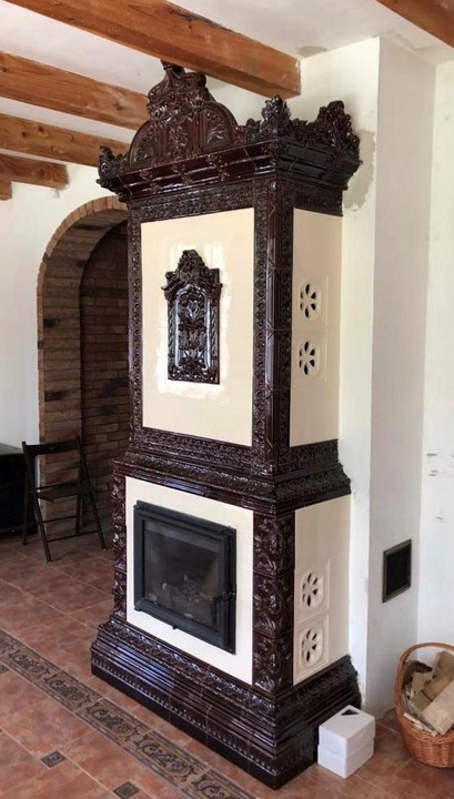 Fuga zduńska do pieca kaflowego, kominek, kuchnia