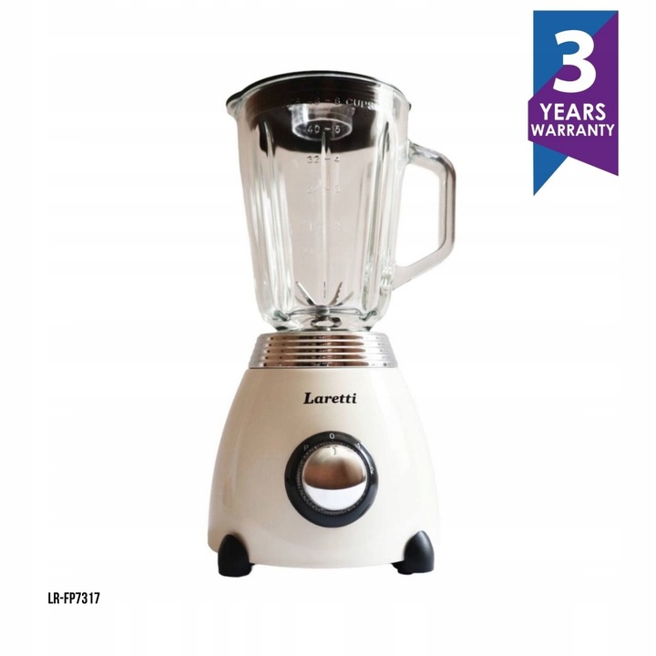 Wydajny blender stacjonarny LARETTI LR-FP7317 (Smeg, Ravanson, Miele)