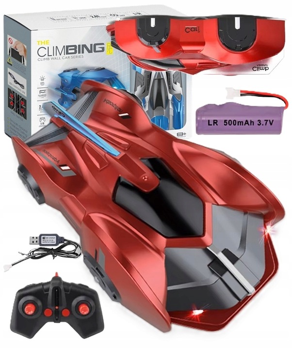 Samochód Auto Zdalnie Sterowane JEŻDŻĄCY po Scianach Suficie Spiderman 360