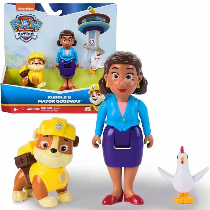 PSI PATROL FIGURKI RUBBLE PANI BURMISTRZ GOODWAY I CHICKALETTA