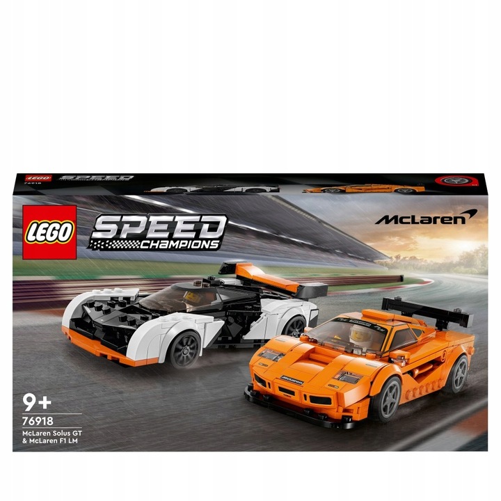 LEGO Speed Champions 2 x samochód McLaren Solus i F1 LM 76918 Auto Wyścig