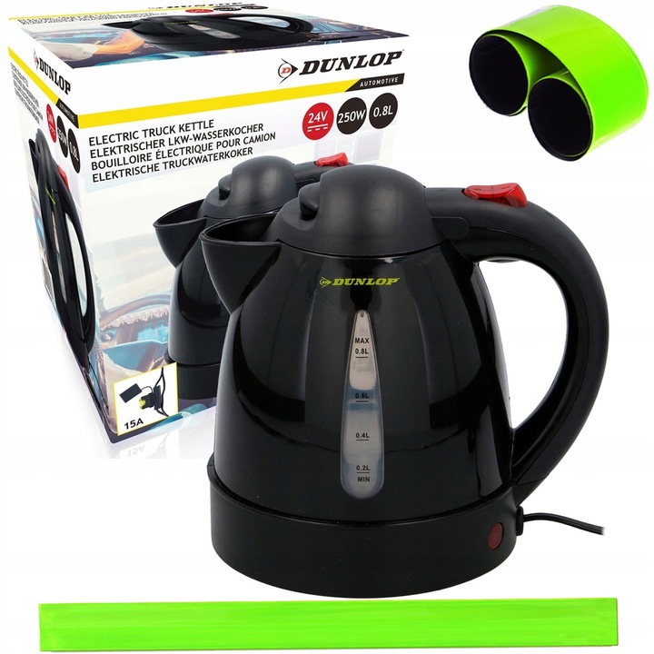 CZAJNIK SAMOCHODOWY DO BUSA TIRA TIR 24V 250W 0,8L + odblask