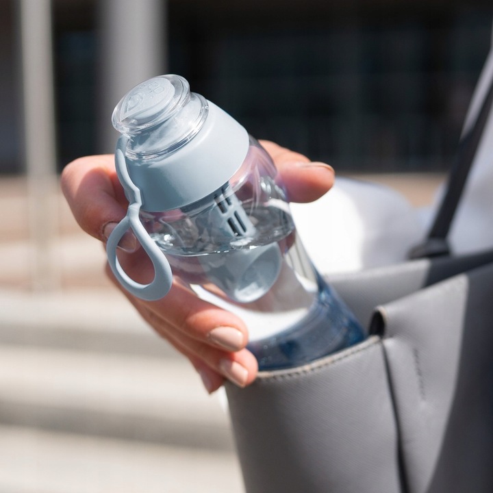 Butelka na Wodę Filtrująca 0,5l Dafi SOFT Stalowa Szara z 4 Filtrami