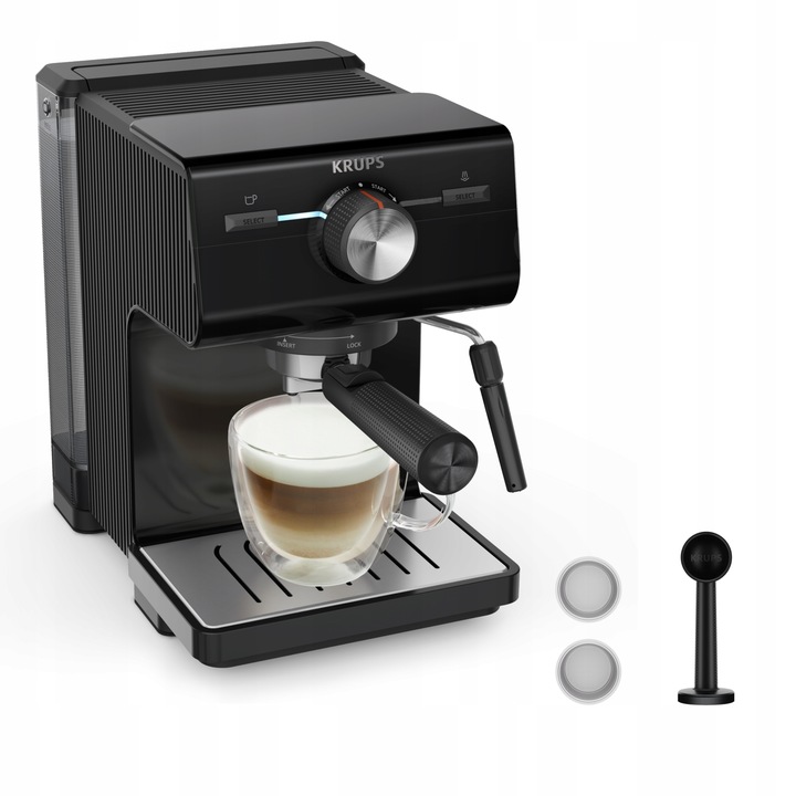 Ekspres kolbowy z dyszą spieniającą KRUPS Authentic+ C50 XP3818 15 bar