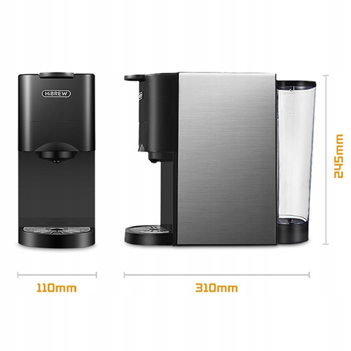 Ekspres Kapsułkowy do Kawy Ciśnienie 19 bar Moc 1450 W 5w1