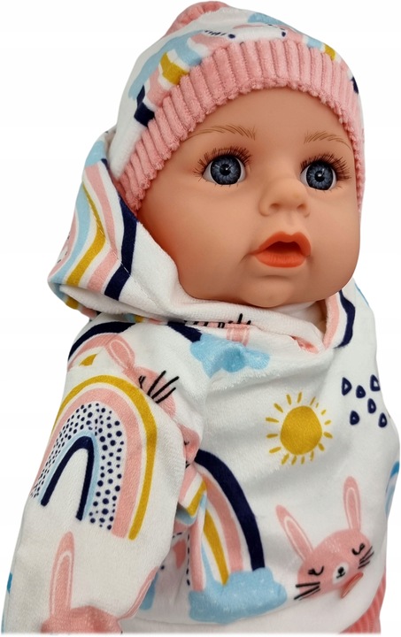 LALKA BOBAS MÓWI I ŚPIEWA POLSKI 45CM+SMOCZEK_38