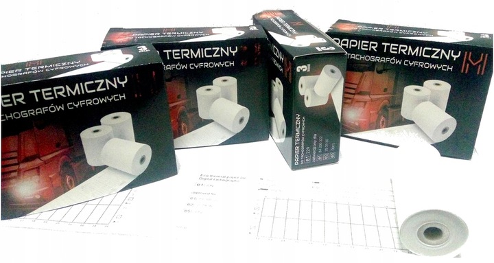 PAPIER DO TACHOGRAFU CYFROWEGO HICO ROLKI TACHO 30 SZTUK 10 KARTONIKÓW
