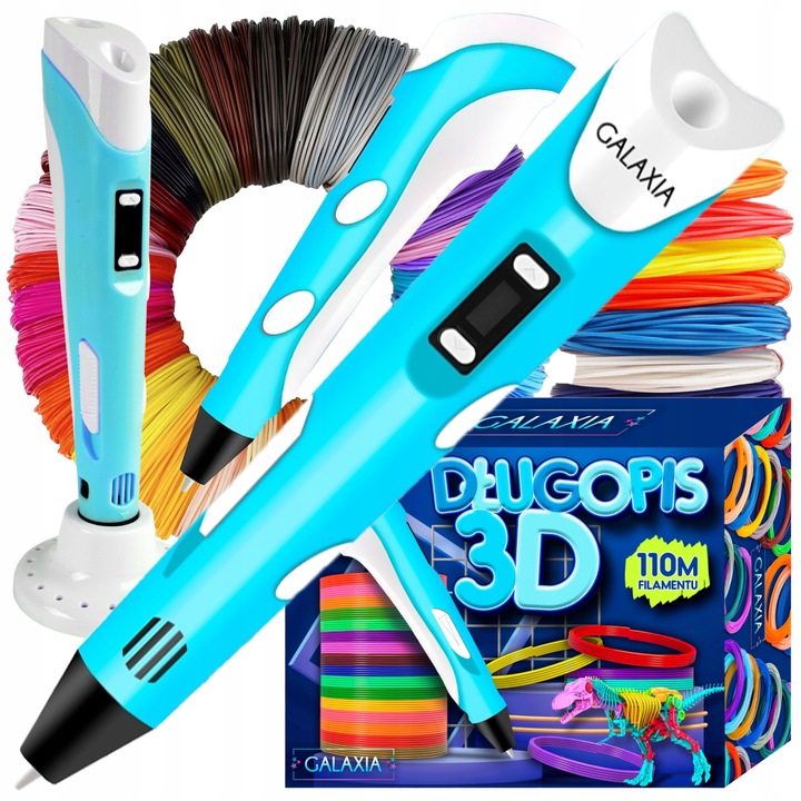 Długopis 3D drukarka dla dzieci pen zestaw + wkłady 110 METRÓW iPLA 3 D