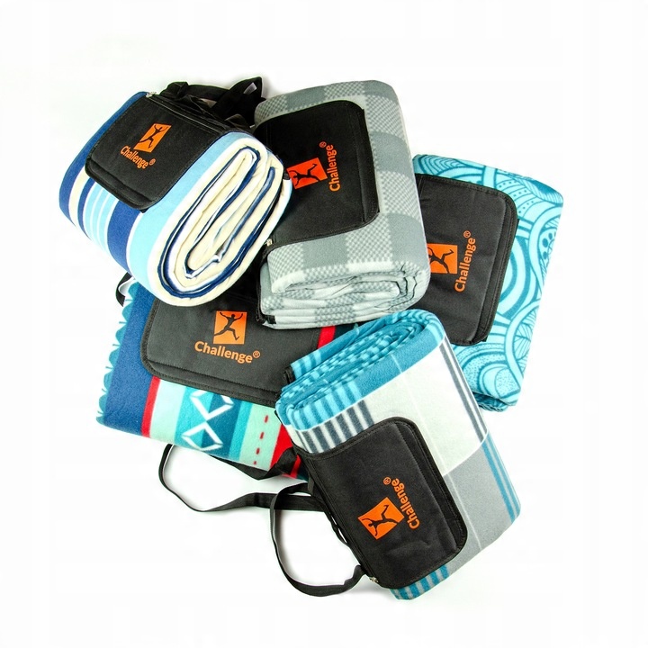 KOC PIKNIKOWY MAXI PLAŻOWY MATA IZOLACJA DUŻA Z UCHWYTEM XXL 2x2m Challenge