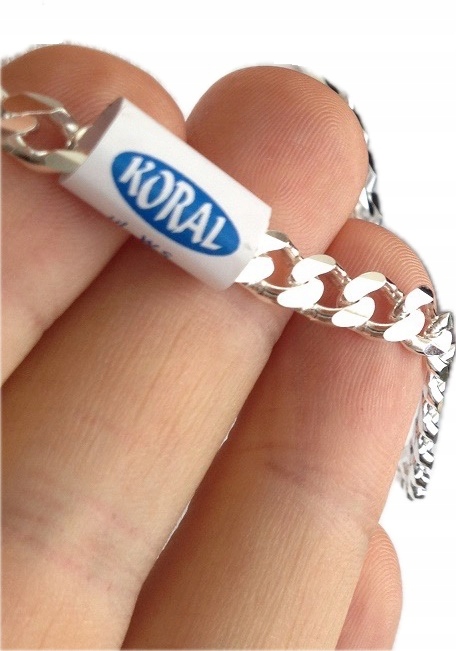 GRUBY Srebrny 925 Łańcuszek Męski Pancerka SZEROKI (na PREZENT)