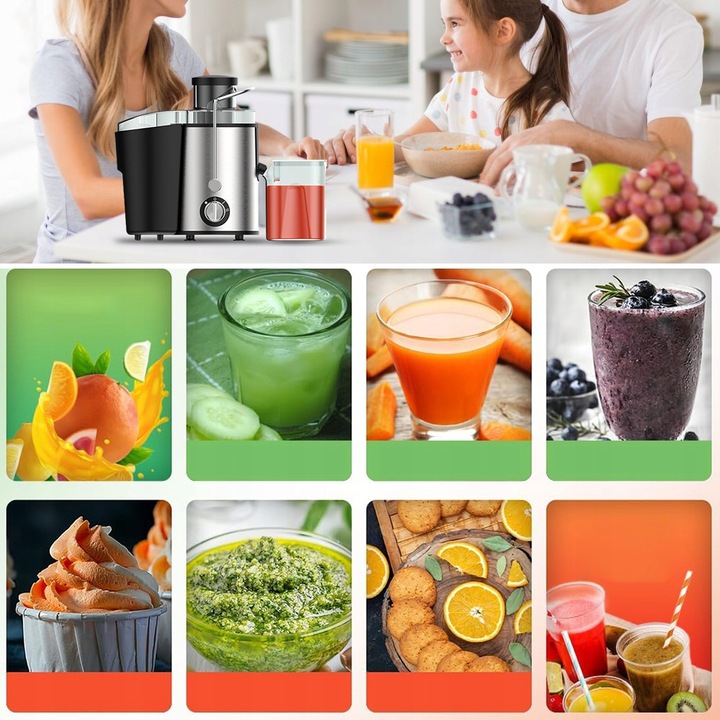 SOKOWIRÓWKA WYSOKOOBROTOWA DO SOKU WYCISKARKA NA SOK 800W