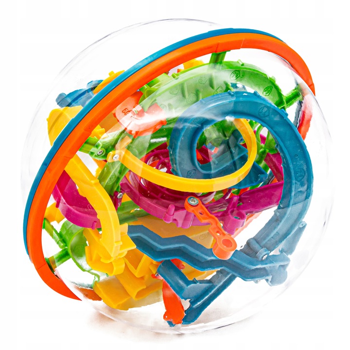 Zręcznościowa Gra Inteligentna KULA LABIRYNT 3D przeplatanka łamigówka 18CM