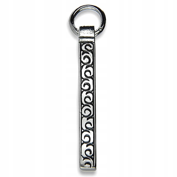 ZAWIESZKA SREBRNA TALIZMAN AMULET OBELISK RUNICZNY SREBRO 925 - 13g