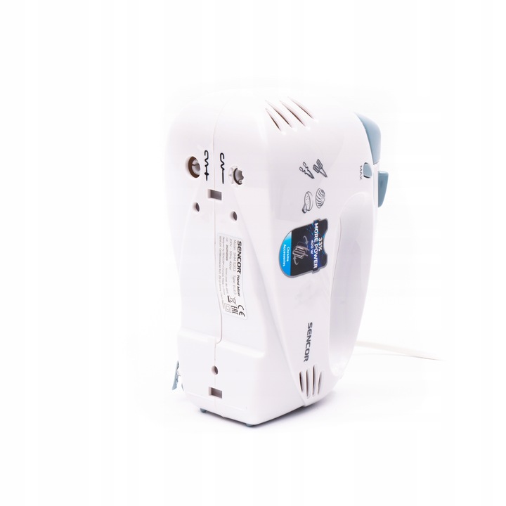 Lekki mikser ręczny blender CICHY 400W TURBO 5 pręd Sencor SHM 5203-EUE3