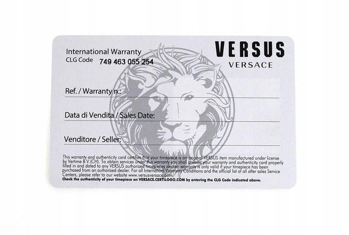 Zegarek damski modny VERSUS VERSACE na białym pasku WR50 na prezent