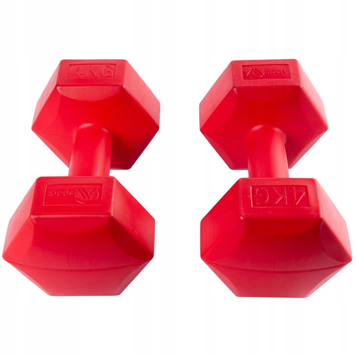 Hantle bitumiczne hexagonalne ciężarki 2x4kg