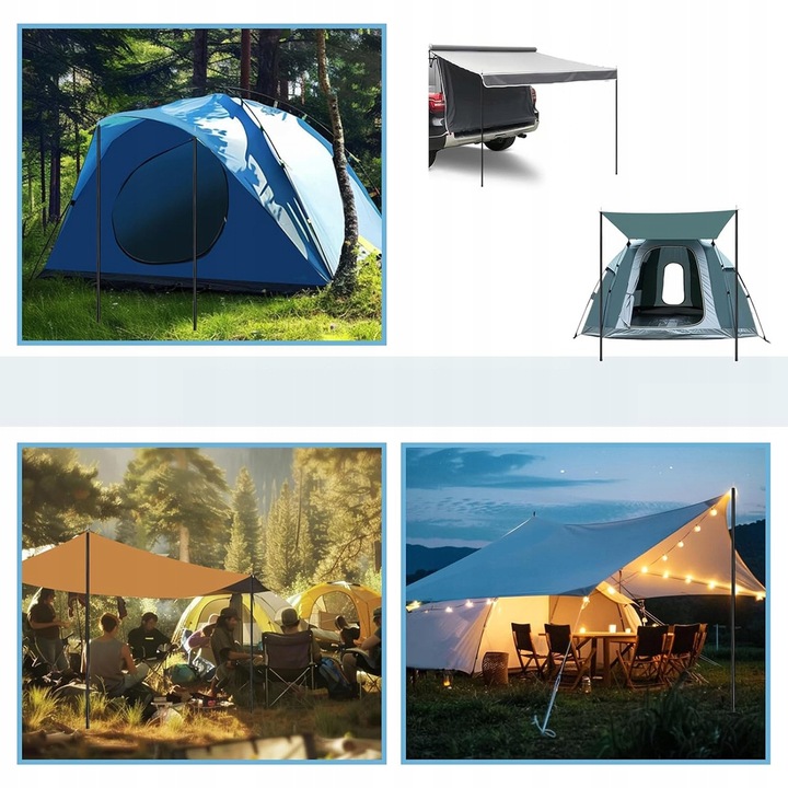 2x MASZT DO TARPÓW SŁUPKI KONSTRUKCJA DO PLANDEK PODPORY STOJAKI TARP 200CM