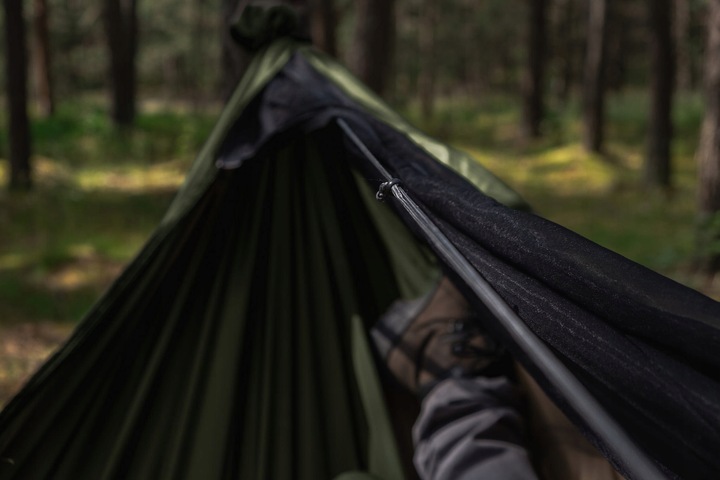 Hamak Lekki TigerWood Ważka V1 Khaki z Moskitierą