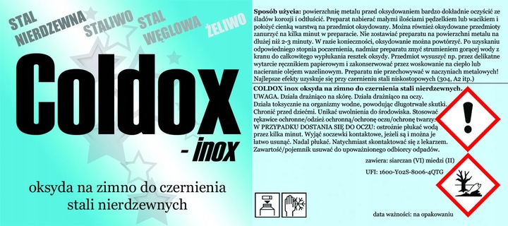 Oksyda na zimno do stali nierdzewnej 100 ml