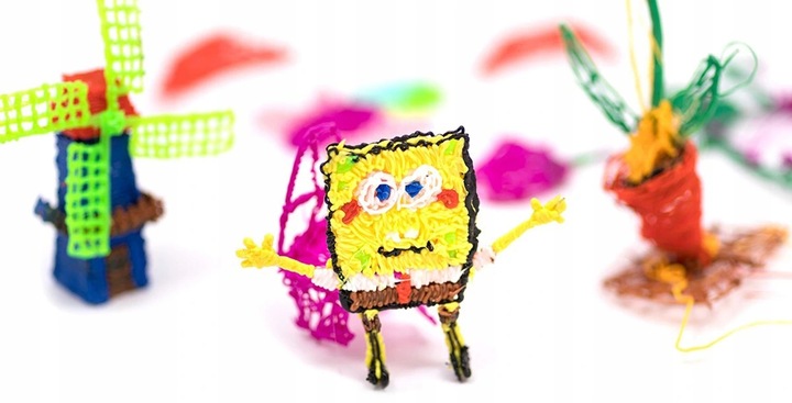 DŁUGOPIS 3D DLA DZIECI DRUKARKA MAGICZNY PEN ZESTAW + WKŁADY PLA 109 METRÓW