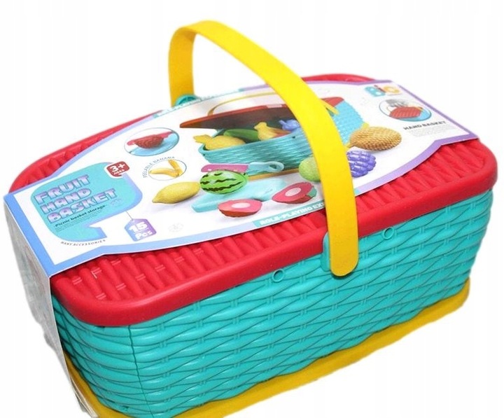 ZESTAW KOSZYK Z PRODUKTAMI OWOCE NA RZEPY DO KROJENIA SKLEP KUCHNIA