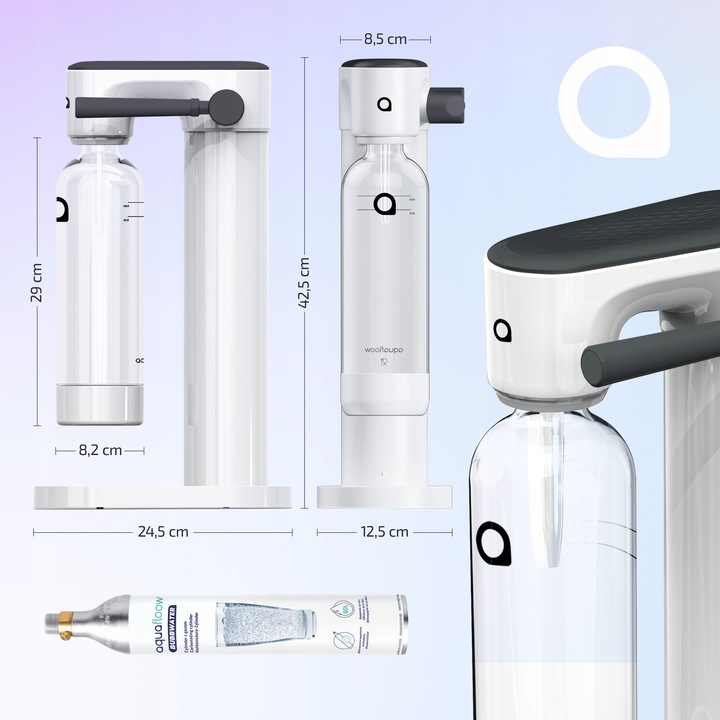SATURATOR DO GAZOWANIA WODY 3 BUTELKI 1L NABÓJ CO2 SYROP SODASTREAM PEPSI
