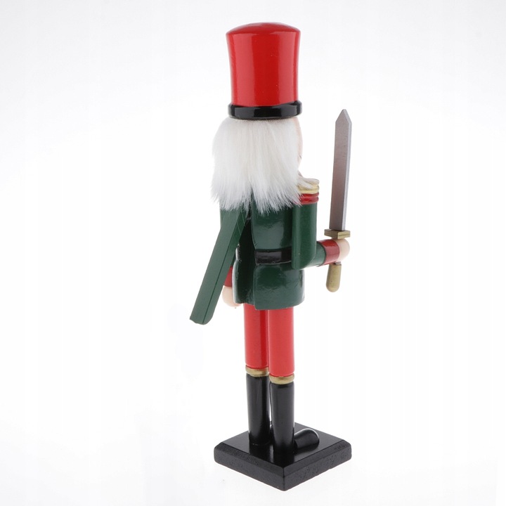 30cm Drewniany Dziadek do Orzechów Solider Figury Model Pacynka Lalka