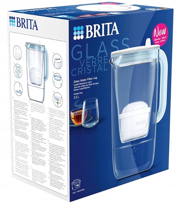 Dzbanek filtrujący Brita Glass 2,5 l przezroczysty