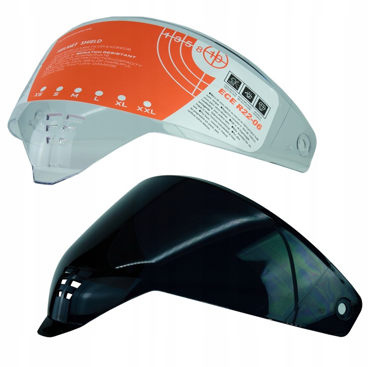 KASK MOTOCYKLOWY HORN CZARNA SZYBA I BEZBARWNA PRZYGOTOWANY POD INTERKOM XS