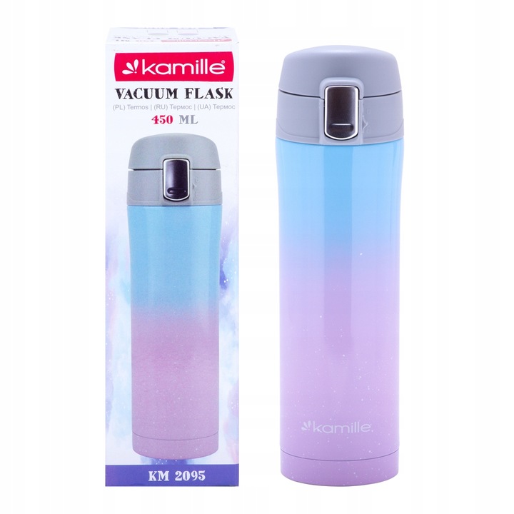 Kubek Termiczny 450ml Termos Butelka Bidon Kamille