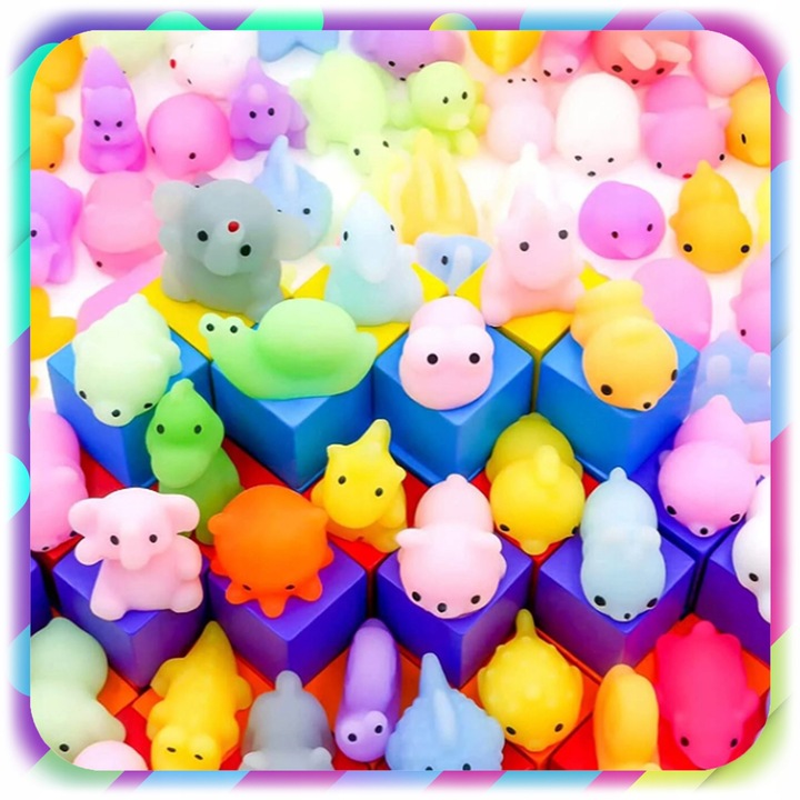 75 SZT GNIOTEK SQUISHY ANTYSTRESOWY ZABAWKA MOCHI SENSORYCZNY DLA DZIECI
