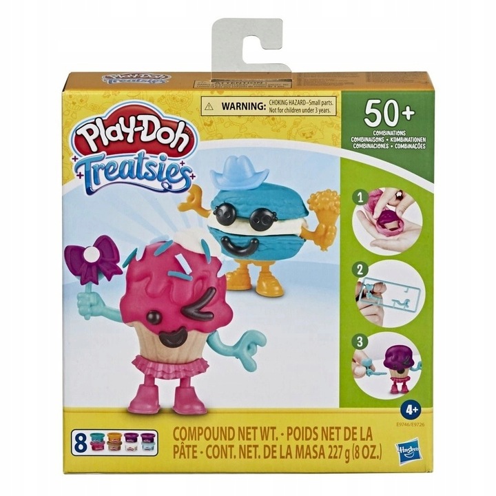 Play-Doh Treatsies Babeczki 8 Tub E9746 Ciastolina