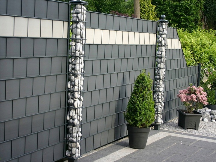 TAŚMA OGRODZENIOWA 19cmx50m +UV OSŁONA NA OGRODZENIA PANELOWE PŁOT ANTRACYT