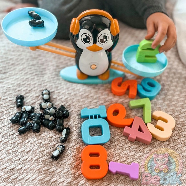 WAGA SZALKOWA RÓWNOWAŻNA EDUKACYJNA Nauka Liczenia Pingwin DLA DZIECI