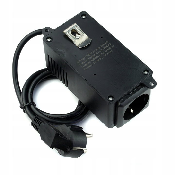 Regulator obrotów silnika mocy napięcia w obudowie z gniazdkiem 2400W 230V