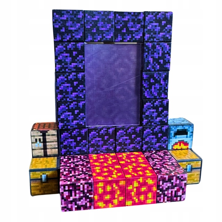 Klocki Magnetyczne Zestaw Klocków Edukacyjnych Na Magnes 32 SZT. + LUDZIK